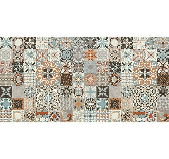 Alfombra Vinílica PVC a Medida Baldosa Hidráulica Gris (ancho 65cm) – De  Carpet