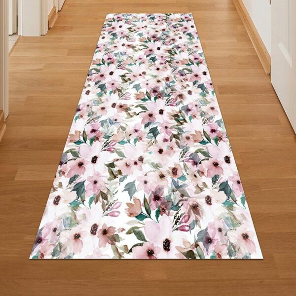 Alfombra Vinílica - Floral Pastel - Pasillo